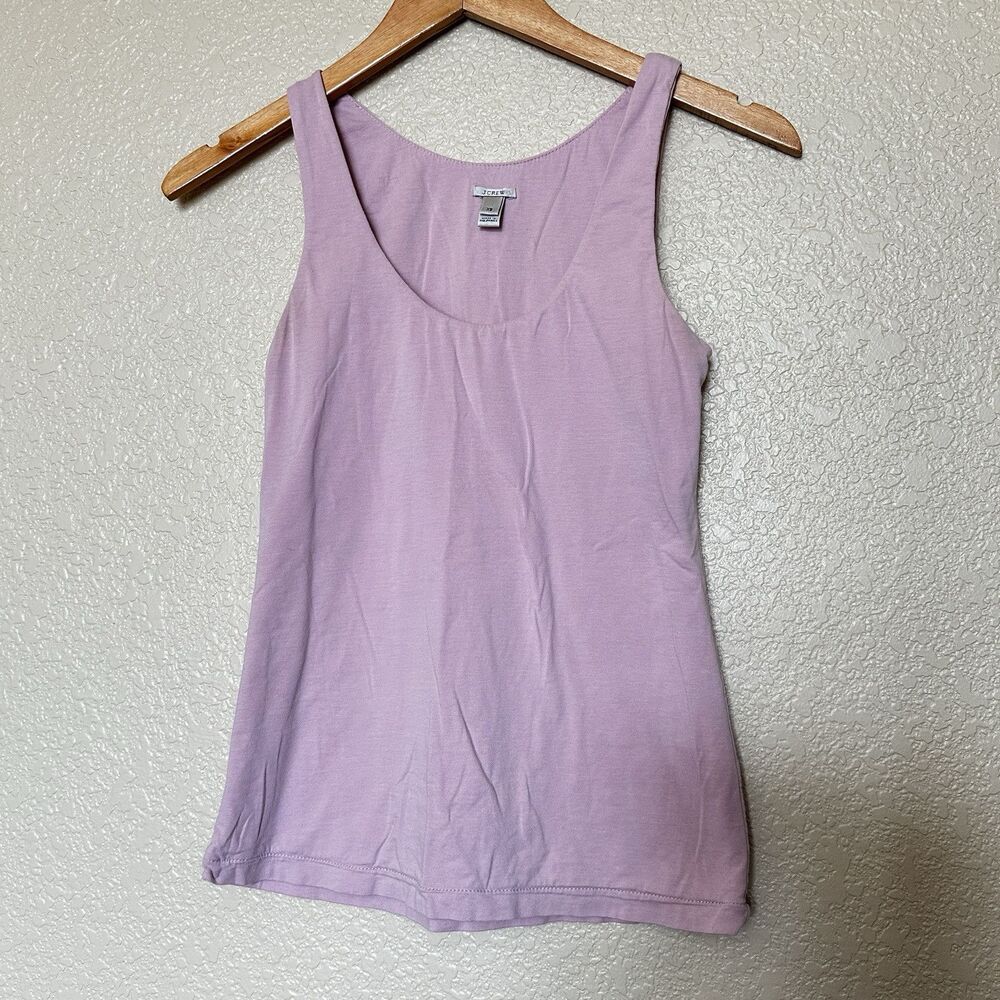 J Crew‎ Pink Tank Top Cotton Blend Women’s Extra Small Xs Pink